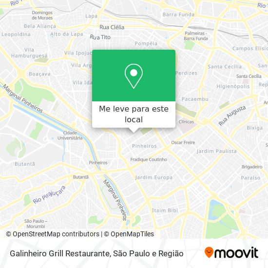 Galinheiro Grill Restaurante mapa