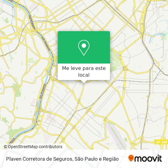 Plaven Corretora de Seguros mapa