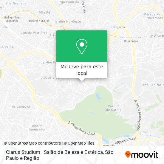 Clarus Studium | Salão de Beleza e Estética mapa