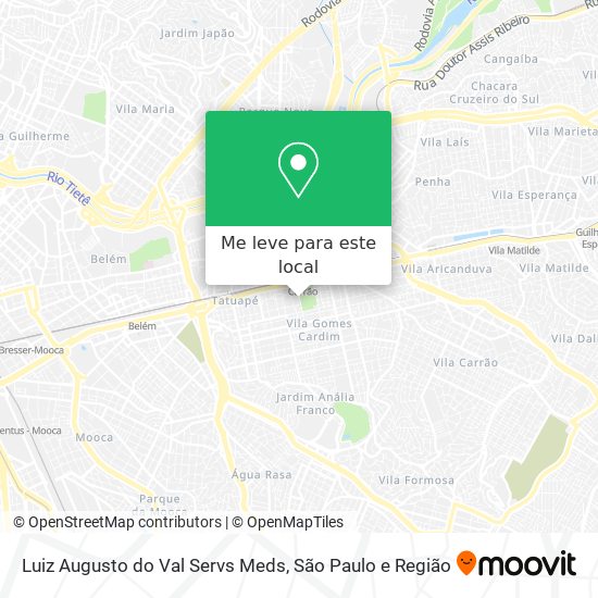 Luiz Augusto do Val Servs Meds mapa