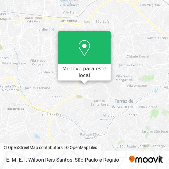 E. M. E. I. Wilson Reis Santos mapa