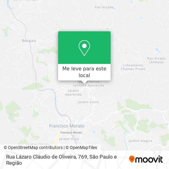 Rua Lázaro Cláudio de Oliveira, 769 mapa