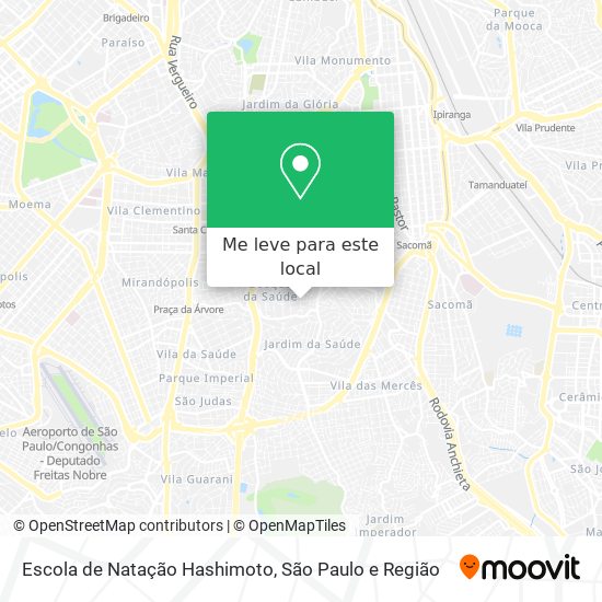 Escola de Natação Hashimoto mapa