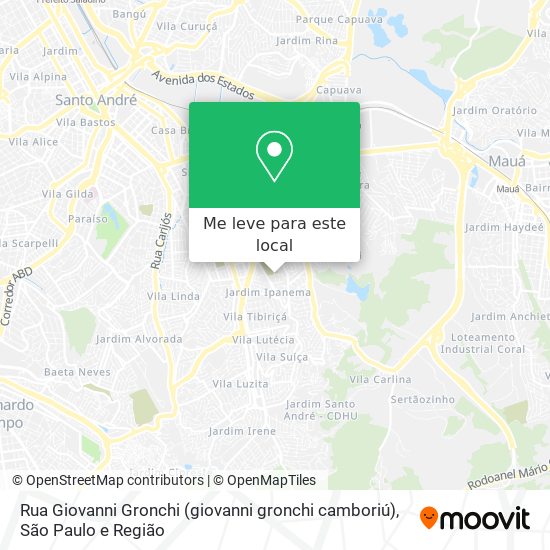 Rua Giovanni Gronchi (giovanni gronchi camboriú) mapa