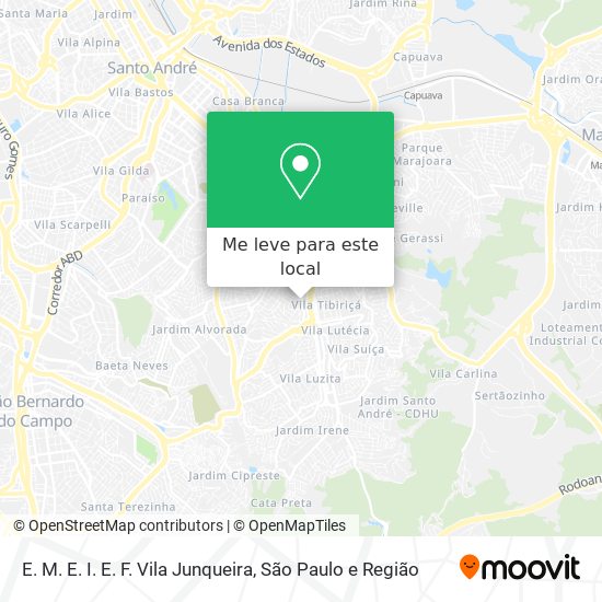 E. M. E. I. E. F. Vila Junqueira mapa