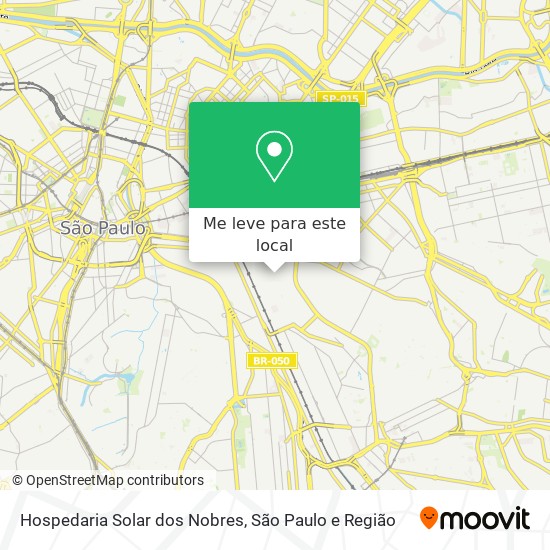 Hospedaria Solar dos Nobres mapa