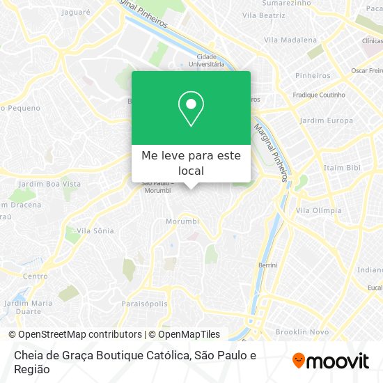 Cheia de Graça Boutique Católica mapa