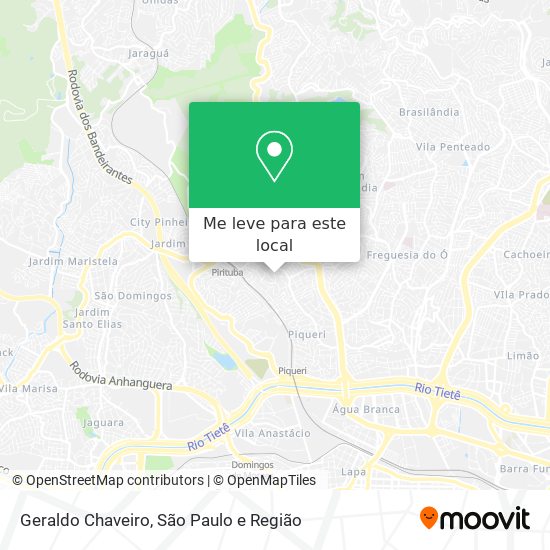 Geraldo Chaveiro mapa