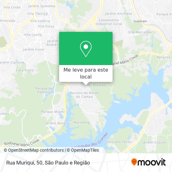 Rua Muriqui, 50 mapa