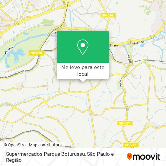 Supermercados Parque Boturussu mapa