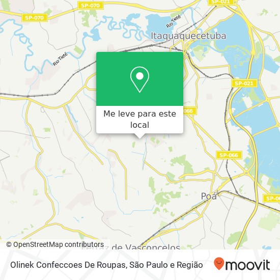 Olinek Confeccoes De Roupas, Rua Mário Covas, 299 Itaim Paulista São Paulo-SP 08130-060 mapa