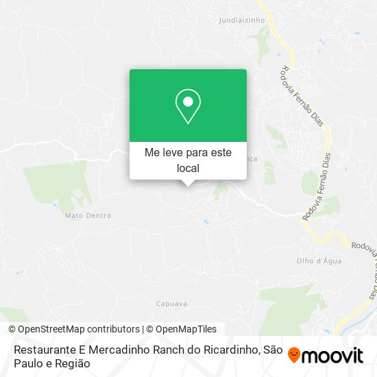 Restaurante E Mercadinho Ranch do Ricardinho mapa