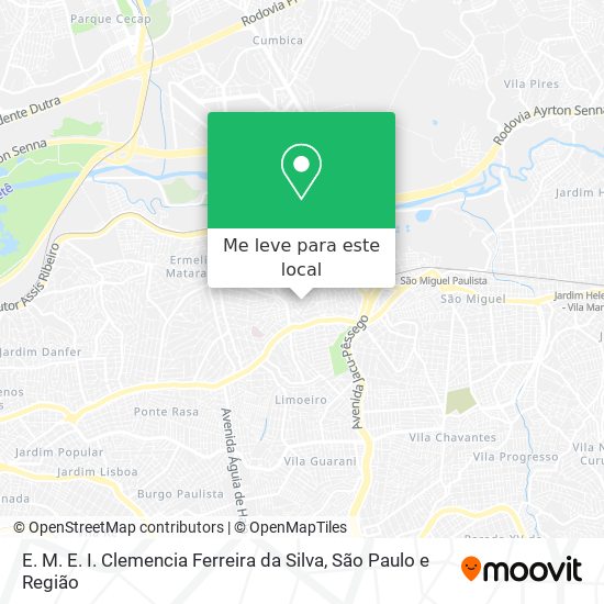 E. M. E. I. Clemencia Ferreira da Silva mapa