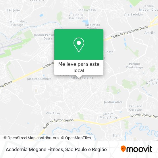 Academia Megane Fitness mapa