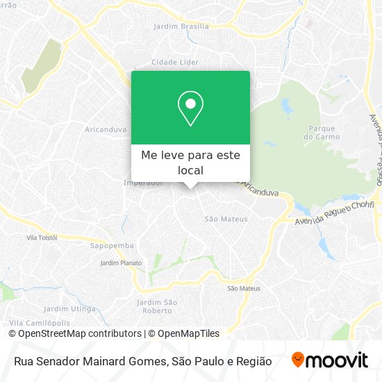 Rua Senador Mainard Gomes mapa