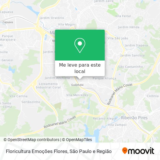 Floricultura Emoções Flores mapa