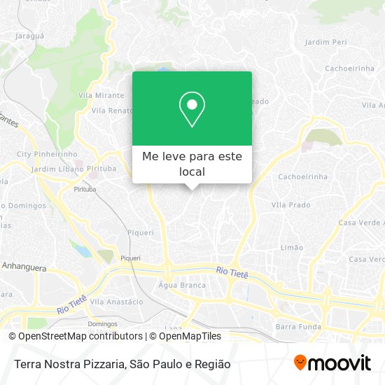 Terra Nostra Pizzaria mapa
