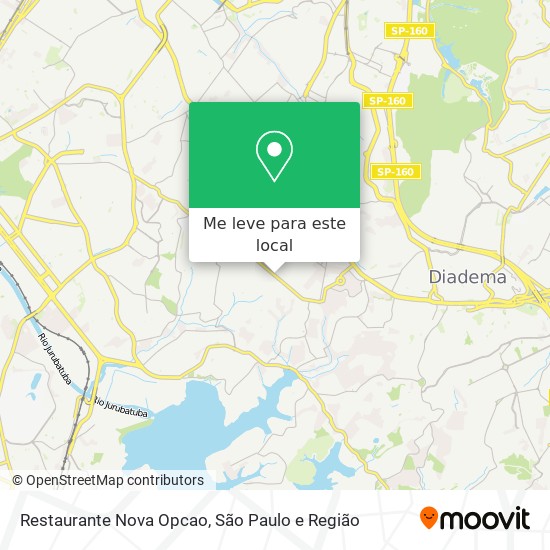 Restaurante Nova Opcao mapa
