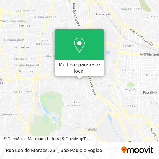 Rua Léo de Moraes, 231 mapa
