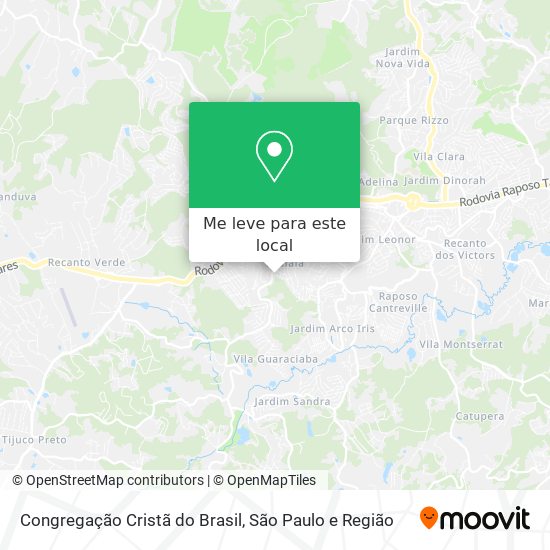 Congregação Cristã do Brasil mapa