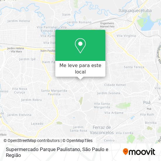 Supermercado Parque Paulistano mapa