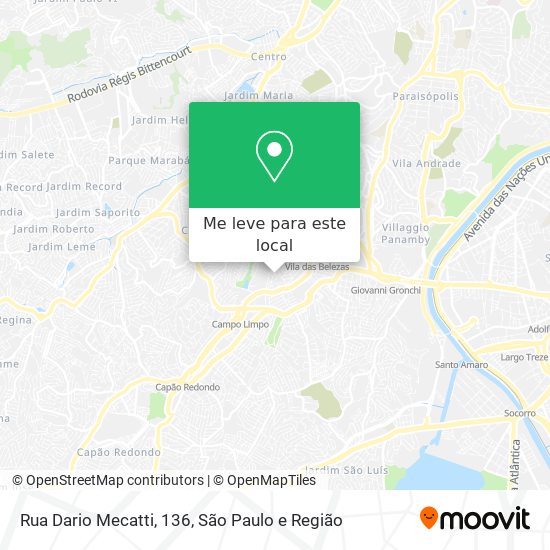 Rua Dario Mecatti, 136 mapa