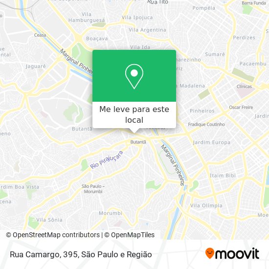 Rua Camargo, 395 mapa