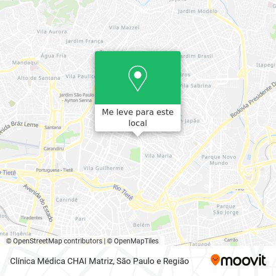 Clínica Médica CHAI Matriz mapa