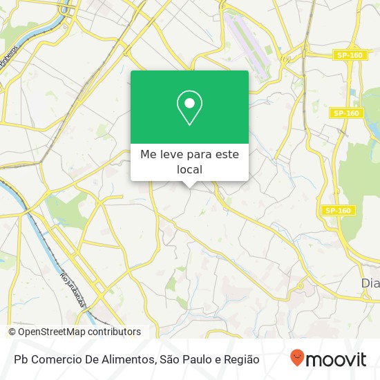 Pb Comercio De Alimentos, Rua Antônio Gil, 998 Cidade Ademar São Paulo-SP 04655-001 mapa