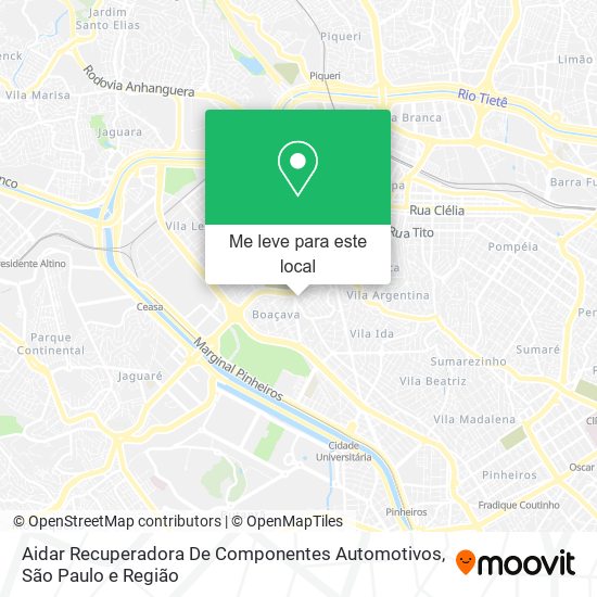 Aidar Recuperadora De Componentes Automotivos mapa