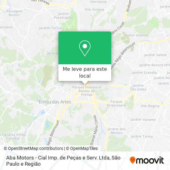 Aba Motors - Cial Imp. de Peças e Serv. Ltda mapa