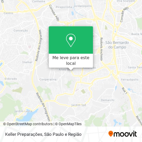 Keller Preparações mapa