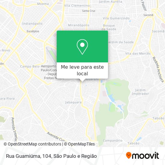 Rua Guamiúma, 104 mapa