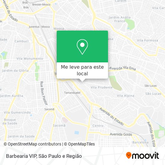 Barbearia VIP mapa