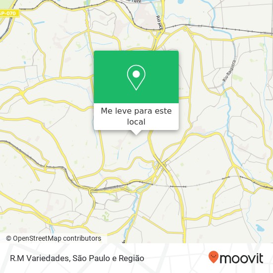 R.M Variedades, Rua Camuengo, 575 Itaquera São Paulo-SP 08225-370 mapa