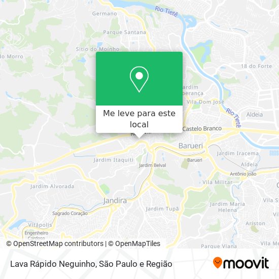 Lava Rápido Neguinho mapa