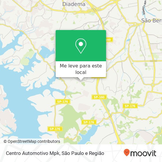 Centro Automotivo Mpk, Avenida Nossa Senhora dos Navegantes, 1205 INAMAR Diadema-SP 09972-260 mapa