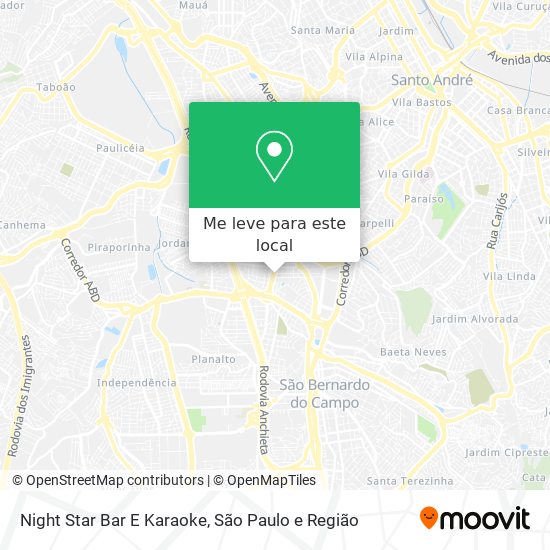 Night Star Bar E Karaoke mapa