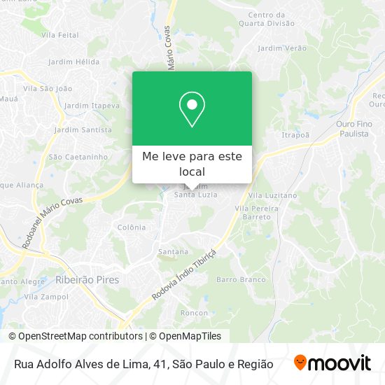 Rua Adolfo Alves de Lima, 41 mapa