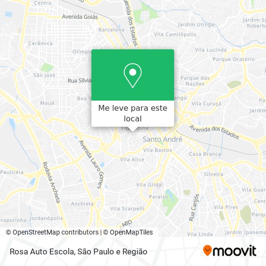 Rosa Auto Escola mapa