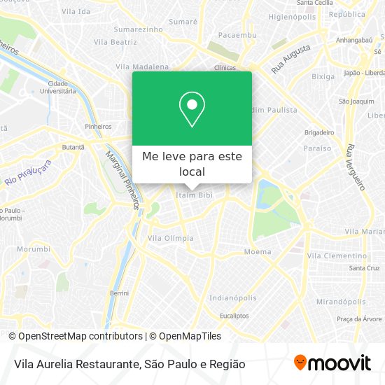 Vila Aurelia Restaurante mapa