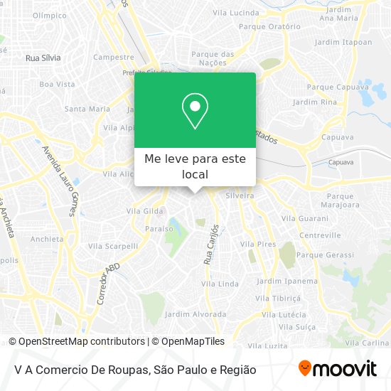 V A Comercio De Roupas mapa