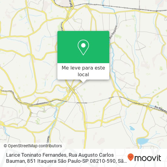Larice Toninato Fernandes, Rua Augusto Carlos Bauman, 851 Itaquera São Paulo-SP 08210-590 mapa