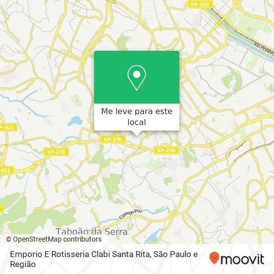 Emporio E Rotisseria Clabi Santa Rita, Rua Pantaleão Brás, 325 Rio Pequeno São Paulo-SP 05372-080 mapa