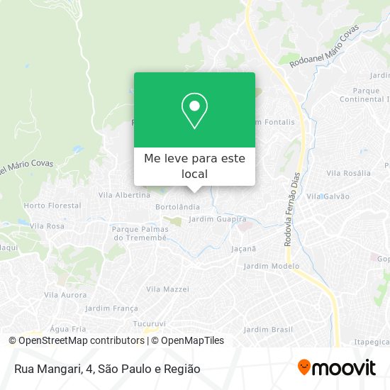 Rua Mangari, 4 mapa