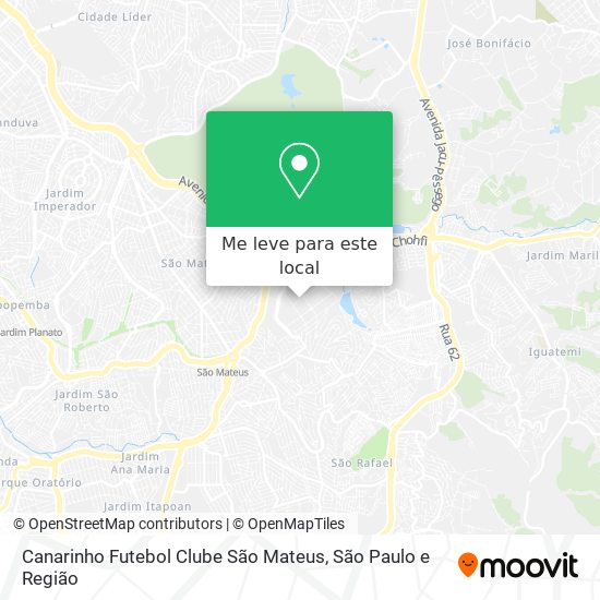 Canarinho Futebol Clube São Mateus mapa