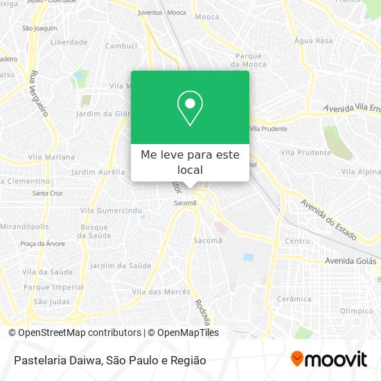 Pastelaria Daiwa mapa