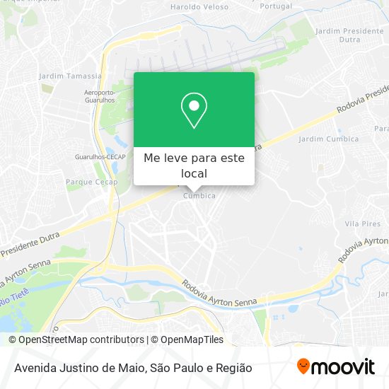 Avenida Justino de Maio mapa