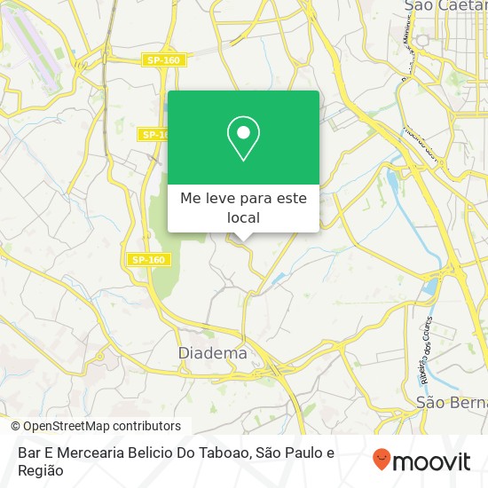Bar E Mercearia Belicio Do Taboao mapa