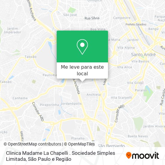 Clinica Madame La Chapelli . Sociedade Simples Limitada mapa